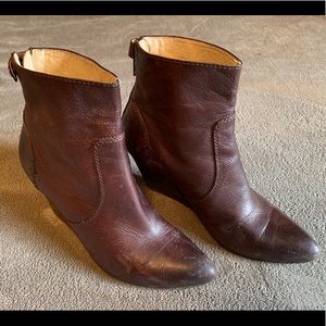 Frye Women's Regina Wedge Back-Zip Ankle Boot